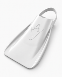 APEX+ PRO Fins — open-heel competitive swim fin, Pearl White